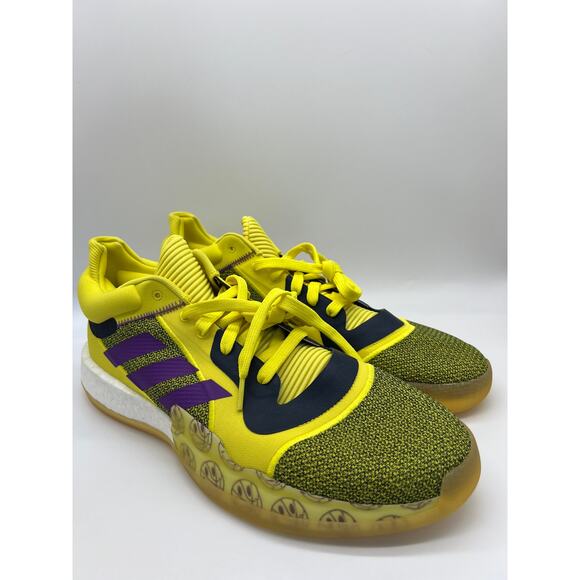Adidas Marquee Boost Low Yellow/Purple Basketball Men's G27743 Size 15 - Picture 6 of 12